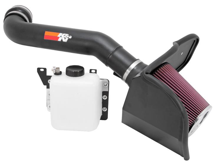Ford F150 SVT Raptor Performance Air Intake - K&N Engineering - High Flow 77-2579KTK - Textured Black - `10-`14